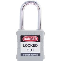 IFAM イファム ロックアウト用南京錠 スチール製シャックル 白 044660 1個 386-0967（直送品）