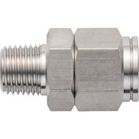 潤工社 ステンレス継手 ニップル(インチGケイレツ) 3.18×1.65mm PT1/4 N-1/8G-PT1/4-SUS 1個（直送品）