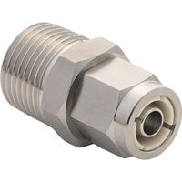 潤工社 ステンレス継手 U2Sシリーズ ニップル 6×4mm PT3/8 N-0640-03-US2 382-2773（直送品）