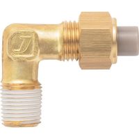 潤工社 黄銅製継手(インチ系列) エルボ 4.76×3.48mm PT1/8 PL-3/16-PT1/8-BS 1個 384-0927（直送品）