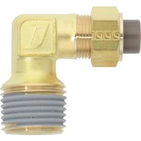 潤工社 黄銅製継手(インチ系列) エルボ 12.70×9.56mm PT1/2 PL-1/2-PT1/2-BS 1個 384-0925（直送品）