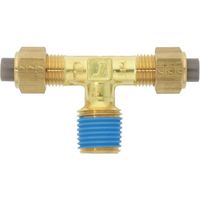 潤工社 黄銅製継手(ミリ系列) テー 10×6.5mm PT1/4 PTA-10X6.5-PT1/4-BS 1個 384-0946（直送品）