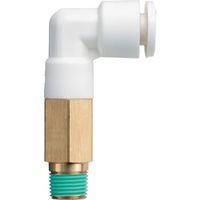 潤工社 ワンタッチ継手Wシリーズ ロングエルボ 10mm PT3/8 WLL-10-03 1個 383-9872（直送品）