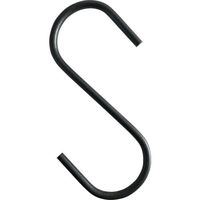 トラスコ中山 TRUSCO まとめ買い Sフック スチール製 75mm 黒 160個 TSTS575BKBOX 1箱(160個)（直送品）