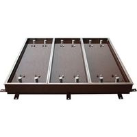 カネソウ 大口径マシンハッチ 充填用 屋内用 一般形 スチール製 ステンレス目地 S-6E-800-HANDORUTSUKI 1組(1個)（直送品）