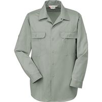 コーコス信岡 コーコス 長袖開襟シャツ408 9 グリーン M 408-9-M 1枚 853-9005（直送品）