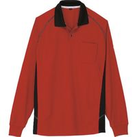 コーコス信岡 コーコス 長袖ポロシャツ Aー3378 12オレンジ 3L A-3378-12-3L 1着 135-4429（直送品）