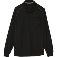 コーコス信岡 コーコス 長袖ポロシャツ Aー3378 13ブラック 5L A-3378-13-5L 1着 135-2931（直送品）