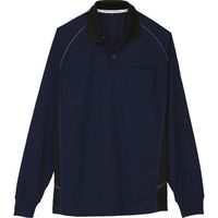 コーコス信岡 コーコス 長袖ポロシャツ Aー3378 1ネイビー 5L A-3378-1-5L 1着 135-4469（直送品）