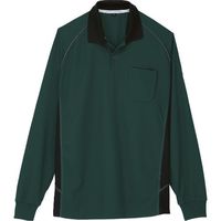 コーコス信岡 コーコス 長袖ポロシャツ Aー3378 9グリーン L A-3378-9-L 1着 135-6080（直送品）