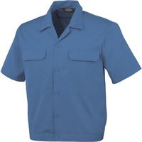 コーコス信岡 コーコス 開襟半袖ブルゾンAー6650 6 ブルー SS A-6650-6-SS 1枚 134-9275（直送品）