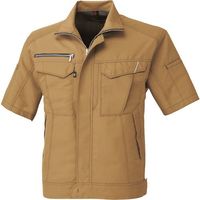 コーコス信岡 コーコス 半袖ブルゾン キャメル 5Lサイズ A-8070-24-5L 1着 197-6906（直送品）