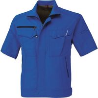 コーコス信岡 コーコス 半袖ブルゾン ブルー Lサイズ A-8070-6-L 1着 198-0029（直送品）