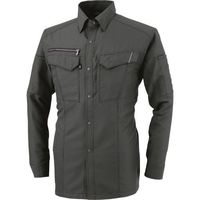 コーコス信岡 コーコス 長袖シャツ チャコール 3Lサイズ A-8078-23-3L 1着 197-8461（直送品）