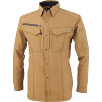 コーコス信岡 コーコス 長袖シャツ キャメル Lサイズ A-8078-24-L 1着 197-9989（直送品）