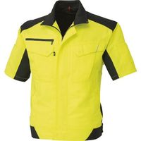 コーコス信岡 コーコス 半袖ブルゾン フラッシュイエロー LLサイズ A-8080-21-LL 1着 197-6921（直送品）