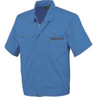 コーコス信岡 コーコス 立体カット半袖ブルゾン 6ブルー L AS-930-6-L 1着 135-5846（直送品）