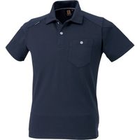 コーコス信岡 コーコス ハンソデポロシャツ Gー9117 1ネイビー 5L G-9117-1-5L 1着 117-6338（直送品）