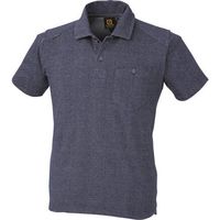 コーコス信岡 コーコス デニムフィール半袖ポロ インディゴ 4Lサイズ G-9127-31-4L 1着 199-5725（直送品）