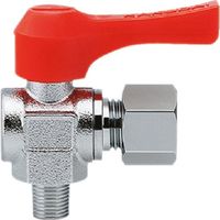 カクダイ アングル型ミニチュアボールバルブ 651-956-1/4X8.0 1個 807-4814（直送品）