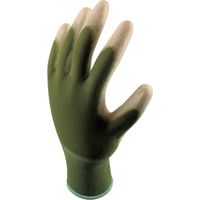 キタヤマ TryAnt 195 PU GLOVE 10P カーキ M 195-M 1セット(100双:10双×10パック) 349-5000（直送品）