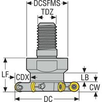 セコ・ツールズ・ジャパン セコ フライス サイドカッタ335.18/25 カッター R335.29-1650.RE-08.6N-R4A 1個（直送品）