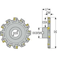 セコ・ツールズ・ジャパン セコ フライス サイドカッタ335.18/25 カッター R335.18-200.0810XL.40-7N 1個（直送品）