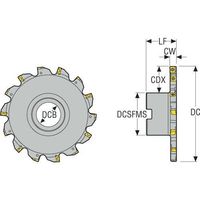 セコ・ツールズ・ジャパン セコ フライス サイドカッタ335.18/25 カッター R335.18-125.20.32-6N 1個（直送品）