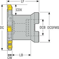 セコ・ツールズ・ジャパン セコ フライス サイドカッタ335.18/25 カッター R335.18-080.08.22-4N 1個（直送品）