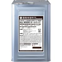 BANーZI 木部・人工木用塗料 ALL WOOD 16kg ダークブラウン 09ー20B K-ALW/K16E8 1缶 370-0110（直送品）