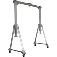 江崎 アルミ合金製門型クレーンMGH型(軽量手動伸縮・分解可能タイプ) 定格荷重500kg MGH30-S30-LH-500 1台（直送品）