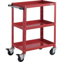 トラスコ中山 TRUSCO ツールワゴン バーディワゴン 600X400XH880 3段 レッド BDW-963-RR 1台（直送品）