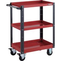 TRUSCO ツールワゴン イーグルワゴン 600X400XH880 浅2深1段 レッド/ブラック EGW-963F1-RBK 1台（直送品）