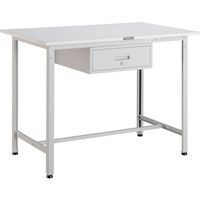 トラスコ中山 TRUSCO HAE型立作業台 1200X750XH900 1段引出付 W色 HAE-1200F1 W 1台 466-9312（直送品）