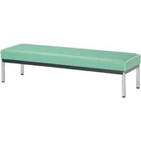 ミズノ 蓄光ロビーベンチ背無 W1500 グリーン MC-1525CP-GR 1台 379-6955（直送品）