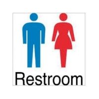 ホリコー Glassticker(ガラスステッカー)7 Restroom 100mm×100mm GS-100100-7 1セット(12枚)（直送品）