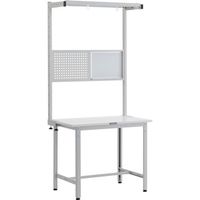 トラスコ中山 TRUSCO AE型作業台 W900XD750 ツールハンガーフルセット付 W色 AE-0975THFS W 1台（直送品）