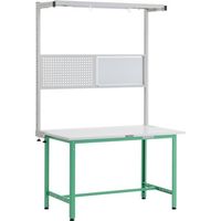 トラスコ中山 TRUSCO AE型作業台 W1200XD900 ツールハンガーフルセット付 YG色 AE-1209THFS YG 1台（直送品）
