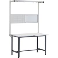 トラスコ中山 TRUSCO AE型作業台 W1200XD900 ツールハンガーフルセット付 DG色 AE-1209THFS DG 1台（直送品）