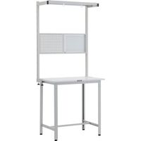 トラスコ中山 TRUSCO HAE型立作業台 W900XD750 ツールハンガーフルセット付 W色 HAE-0975THFS W 1台（直送品）