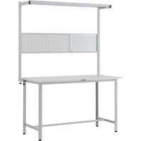 トラスコ中山 TRUSCO HRAE型立作業台 W1500XD750 ツールハンガーフルセット付 W色 HRAE-1500THFS W 1台（直送品）