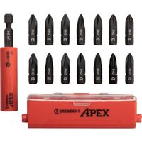 Apex Tool Group エイペックス UーGUARD 安全スリーブ付きビットホルダーセット PH2 CAUGK15 1セット 369-8153（直送品）