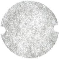 トラスコ中山 TRUSCO プラスチックギャラリー 屋内用 丸穴取付型 交換フィルター TGPR90-F 1枚 379-6140（直送品）