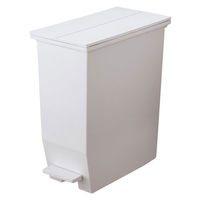 【家具フェア！4/30まで】リス H&H 棚下で使えるペダルダストボックス35L グレー　1個（45Lゴミ袋対応）  二枚フタゴミ箱（わけあり品）