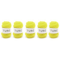 ヘンプ糸玉　5セット★送料込 横田 TUBE（チューブ）カラーNo.1 編み糸 5玉1袋 3290