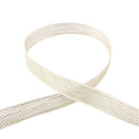 小西リボン リネンラインリボン 12mm巾×20m巻 ホワイト KR3760-12-11　3巻/1セット（直送品）