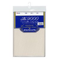 オリムパス製絲 刺繍布(約)91×50cmカット/No.9000ジャバクロス粗目・ベージュ OLY9000-1001 3枚（直送品）