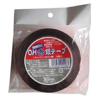 アサノヤ産業 OH・赤銀テープ　(2巻入)(12mm ×90M) 4935682024487 1セット（2巻き）（直送品）