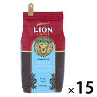【コーヒー粉】ライオンコーヒー　バニラマカダミア　198g　1セット（15袋）