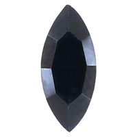 AURORA フラットバック ナベット ジェット ６ｍｍ＊３ｍｍ ６Ｐ 1個（直送品）